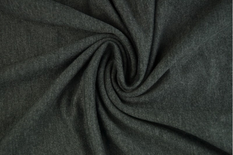 French Terry Dunkelgrau Melange- erhältlich bei MA Modeatelier