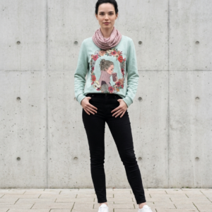Legerer Longpullover "Herbstkaffee" Gr. 46 - erhältlich bei MA Modeatelier